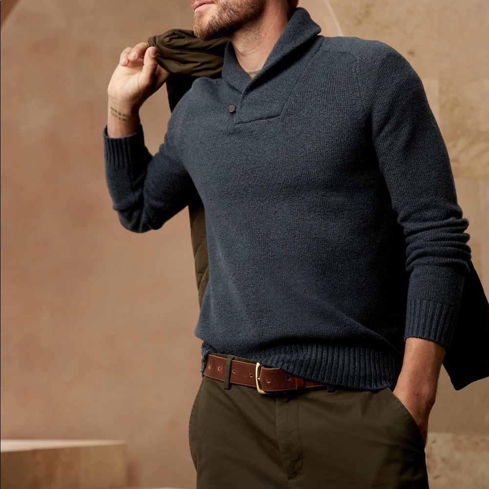 NWT Banana Republic Outlet Cozy Popover Shawl Sweater